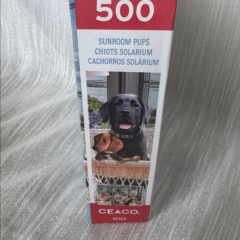 Puzzle Ceaco Jigsaw Puzzle Sunroom Pups by Greg Giordano 550 pc NEW sealed 24x18 - Picture 6 of 12